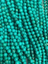 400 Pcs Wonderful Tibetan Turquoise 5mm Round Beads picture