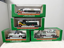 Hess Miniature Toy Vehicle Lot of 4 w/ Boxes 2000 2001 2003 2004 Gas & Oil picture
