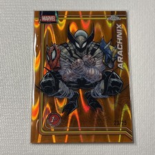 2026 Topps Chrome Marvel Arachnix Orange Raywave Refractor /25 #103 picture