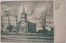 Vintage Postcard St Stephens Episcopal Church Ridgefield Connecticut AA32 picture