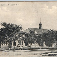 c1910s Aberdeen, SD Washington High School Postcard Griffis Drug Co Germany picture