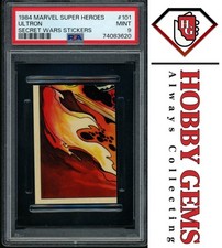 ULTRON PSA 9 1984 Marvel Super Heroes Secret Wars Sticker #101 picture