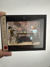 Antqiue Magic Lantern Glass Slide Chinese Day School Valentine Days Cards picture