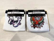 Pokémon Silver/Gold 25th Anniversary Hand Towel Set of 2 Kyogre & Ho-Oh picture
