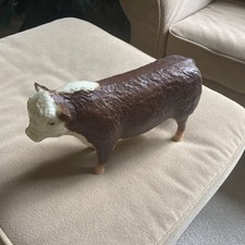 Breyer Hereford Bull Cow #74 Red Brown Vintage Rare picture