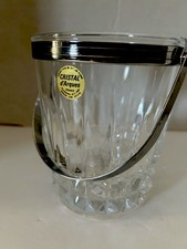 Vintage Cristal D'Arques France 24% Lead Crystal Ice Bucket picture