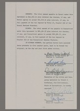 ANNE MORROW LINDBERGH Signed Legal Document March 1977 Pre-Certified by PSA/DNA picture