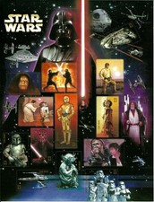 STAR WARS, USPS JUMBO STAMP IMAGE JUMBO POSTCARD, STAR WARS 2008, NO STAMPS. picture