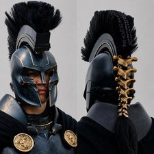 Agamemnon Inspired Helmet Greek Warrior Armor, The Odyssey Helmet Handmade picture