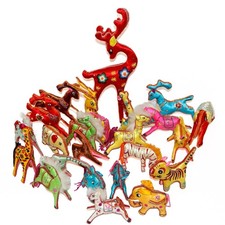 Chinese Satin Silk Embroidered Vintage Animal Ornaments - 23 Total picture