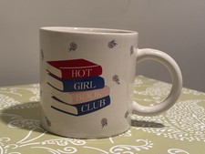Eccolo Sunday Morning Ceramics Hot Girl Book Club Mug Floral Ceramic Reader picture