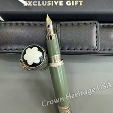 MONTBLANC Rudyard Kipling Writers Edition Light Green Trim Fountain Pen Gift Set picture