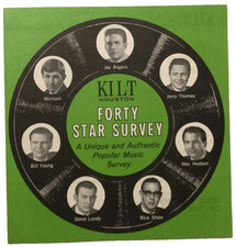KILT 6-10 Houston 40 Star Survey Radio Houston May 29 - June 5 1968 Vintage picture