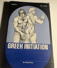 GREEK INITIATION 1974 PHILIP PINES-SURREY HIS69  VTG PULP NOVEL GAY INTRST NICE picture