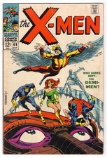 X-Men #49 Double KEY: 1st POLARIS, 1st MESMERO Marvel Silver Age 1968 picture