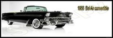 1956 Black Bel Air Convertible Metal Sign 6