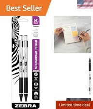 Durable 0.5mm Mechanical Pencils, Stainless Steel Barrel with Eraser - 2-Pack picture