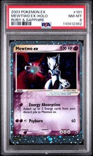 Mewtwo EX 101/109 Holo - Pokemon Ruby & Sapphire ex - English - PSA 8 picture