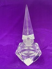 Vintage I.W. Rice Japan Cut Glass/Crystal Perfume Bottle and Stopper picture