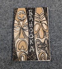 Vintage Bahooka Tiki Bar Menu Souvenir Mini Vintage Tiki Bar RARE picture