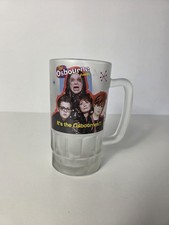 The Osbournes Frosted Glass Tankard Ozzy Osbourne Retired Vintage Mtv Cult Y2k picture