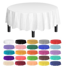 allgala Waterproof Disposable Tablecloth 6-Pack Round 84