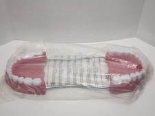 HUGE Vintage Plastic Set of Display Teeth WELL MADE BENDABLE...JBIN picture