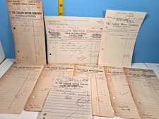 1922-30 The Ludlow Motor Company, Automotive Engineers  (lot 8) invoices. picture