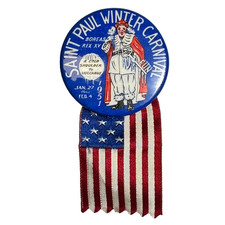 1951 Saint Paul MN Winter Carnival King Boreas Rex XV 1.75