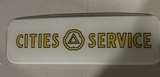 CITIES SERVICE (YELLOW)  ADVERTISEMENT CURVED GLASS  picture