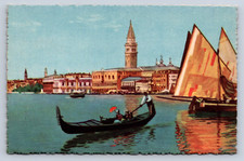 Vintage Postcard Venezia Venice canal panorama picture