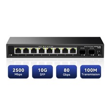 10 Port 2.5G Unmanaged Switch 8x2.5G + 2x10G SFP 80Gbps VLAN 10 picture