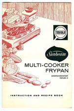 Vintage 1968 SUNBEAM Multi-Cooker FRYPAN Instruction & Recipe BOOK Booklet picture