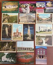 Alabama Postcards Lot of 16 Fort Payne Vulcan Birmingham Montgomery Ave Maria picture