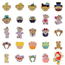 Duffy The Bear & Friends 5 Park Trading Pin Set Disney California Adventure New picture