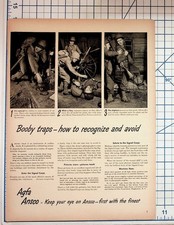 WW2 Agfa Ansco Booby Trap Training Article Signal Corps Print Ad 1940s picture
