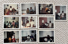 BIG LOT 90 VINTAGE POLAROID PHOTOS AFRICAN AMERICAN FAMILY AMERICANA picture
