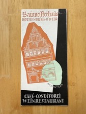 Vintage Baumeisterhaus Rothenburg Tauber Germany Cafe Restaurant Travel Brochure picture