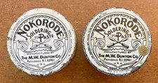 Lot of Two VNTG NOKORODE Soldering Paste Tins 1.7 Oz picture