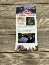 Shelburne Falls MA Bridge of Flowers Brochure Vintage Massachusetts Ephemera picture