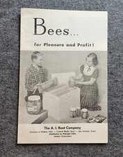 Vtg BEES FOR PLEASURE AND PROFIT Booklet AI Root Company ©1940s picture