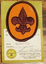 8/21/1973 Billy Smith's Boy Scouts of America Scout Rank Patch & Certificate picture