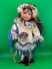 Cathay Collection Native American Porcelain Doll 16