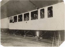 1910 Zeppelin LZ 7 Deutschland Cabin Photo, World's First Airliner 8x5.75