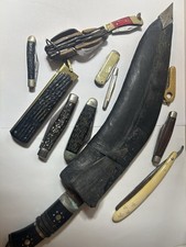 Antique & Vintage Knife Lot: Ka-Bar, Gurkha, Pocket Knives, Estate Collection picture
