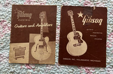 2 ORIGINAL 1958 Gibson Brochure Catalog Guitars & Amps+Guitars Mando Banjo Uke picture