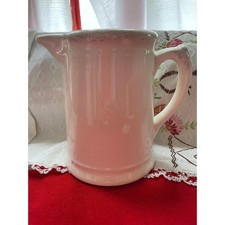W.S. George ironstone white granite tavern pitcher 6 3/4” picture