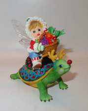 NWOB My Little Kitchen Fairies FAIRIE RIDING TURTLE 4018040 G.G. Santiago 2010 picture