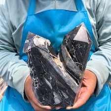 4.22LB Natural Sphalerite Crystal Obelisk Quartz Multi pointed tower Healing picture