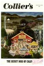 Collier's Magazine Cover (1919) 🎡🎆 - 24x36” - Rare Reprint 🤯💯 picture